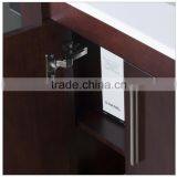 Dark Cherry Solid Wood Bathroom Furniture With Mirror thumbnail-6