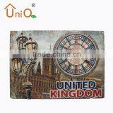 Western Decor Oblong Shape Unique Metal Wall Clock