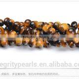 8*10mm Irregular Shape Factory Price Natural Yellow Tiger Eye Stone thumbnail-2