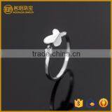 Butterfly silver plated finger rings with imitation diamond jewelry fashion white gold color ring jewellery for ladies