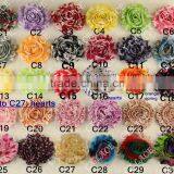 High Quality Shabby Chiffon Flowers for Kids Hair Accessories thumbnail-3