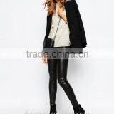 Women Slim Leather Look Pant Faux Leather Lady Pants thumbnail-2