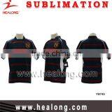 Wholesale OEM Team Set Sportswear Sublimated Cheap Striped Custom Rugby Jerseys Uniform thumbnail-1