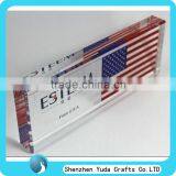 Clear Strip Acrylic Block Table Top Acrylic Logo Block Glass Flag Acrylic Block