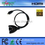 3 Port 1080P Switch Splitter Cable Hub For HDTV PS3 XBOX Selector HDMI Switcher