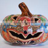 Pottery Pumpkin Candle Holder thumbnail-6