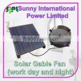 Vent Goods Bestsun High Efficiency 40W Solar Power Fan Roof-mounting Gable Fan in (solar Energy) thumbnail-1