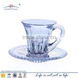 Unique Shape Crystal Coffee Tea Coffee Cup and Saucer Set thumbnail-1