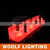 Led Light Plastic Illuminated Red Wine Shelf