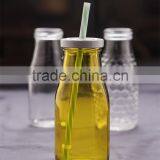 Scale Clear Glass Milk Bottle Spray Color Translucent Glass Milk Bottle thumbnail-1