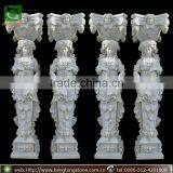 High Quality White Marble Pillar Factory