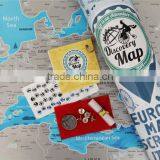 Detailed Europe Map With Scratch off Stickers Large Size Tube Packaging AMA-15 thumbnail-5