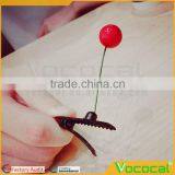 6 Pcs Plastic Cherry Hair Pin Accessory Clip Hairpin for Kid Girl Women thumbnail-4