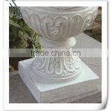 Fiberglass Popular Hot One White Classical Garden Flower Pot Molds thumbnail-2
