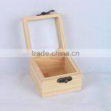 High-grade Wooden Packaging Box Transparent Window Custom Display Wood Box thumbnail-1
