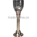 Metal Hurricane Glass Candle Holder thumbnail-2