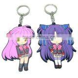 3D Girl Soft Pvc Keychain thumbnail-1