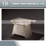 Modern Square Travertine With Tempered Glass Surface Center Table thumbnail-4