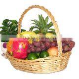 3 Pcs Empty Wicker Gift Basket With Handle for Christmas thumbnail-2