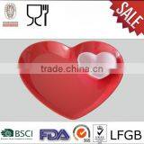Heart Shape Melamine Dinner Plate Melamine Wholesale Plate thumbnail-1