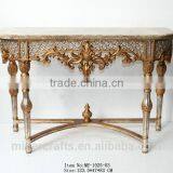 Antique Gold Living Room Console Table Rococo Furniture thumbnail-5