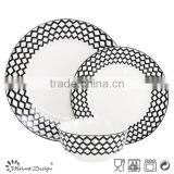 White High Quality Ceramic Porcelain Popular Design Latest Dinner Set thumbnail-4