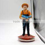 Oem Hot Sale Resin China Fishermen Souvenir for Sale thumbnail-2