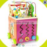 Wholesale Wooden Multifunction Baby Walkers Best Gift Kids Wooden Stroller Baby Walker Educational Wooden Baby Walker W16E040 thumbnail-5