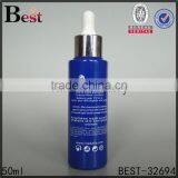 50ml Blue Cosmetic Hot Products Essence Perfume Essential Oil Glass Bottle Matte Silver Aluminum Dropper China Suppliers thumbnail-3