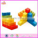 2017 New Design 100 Pieces Kids Preschool Building Toy Wood Blocks for Sale W13A130 thumbnail-3