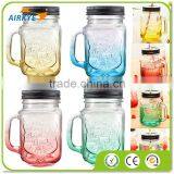 The Glass 500ml Fashional Vintage Mason Glass Drinking Jar thumbnail-1