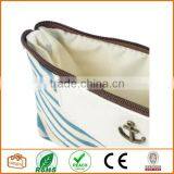 Canvas Navy Style Pen Pencil Case Cellphone Coin Cosmetic Makeup Bag Pouch Purse,Light Blue thumbnail-3