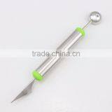 Fashionable Multifunction Stainless Steel Fruit Carving Knives Watermelon Hami Melon Balls Ice Cream Spoon thumbnail-5