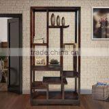 Book Rack Oriental Dark Colour Mahogany Wood Furniture thumbnail-1