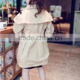 Fall Boutique Girl Clothing Unique Baby Girl Names Classic Double-breasted Fashion Casual Windbreaker Jacket thumbnail-6