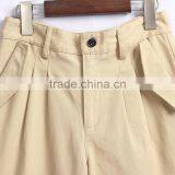 American Style Khaki Cotton Boy School Uniform Pants thumbnail-3