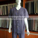 Men's 100%Cotton Printed Pyjamas/ Homewear / Nightgown thumbnail-1