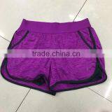 China Garment Stock Lot Factory Price Women Cheap Gym Shorts thumbnail-1