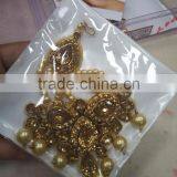 JHOOMAR JHUMAR Side Passa TIKA PEARL GOLD Crystal Hair Accessory thumbnail-2