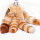 CX-R-04 Europe Fashion Raccoon Tail Fur Keychain thumbnail-1