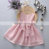 Baby Clothes Wholesale Hot Sale Chiffon Cheap 2017 Baby Clothing Children's Boutique Sleeveless Pink Summer Girl Dress thumbnail-1