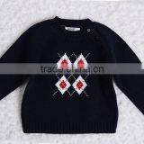Argyle Design Baby Boys Candy Color Winter Pullover thumbnail-2