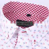 2017 Latest Men's Long Sleeve Button-down Collar Slim Fit Shirt With Contrast Collar and Cuff thumbnail-4