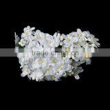 Wholesale Decoration Millinery White Terylene Artificial Flower thumbnail-4