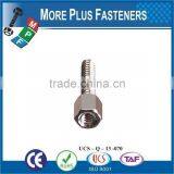 Made in Taiwan Brass Plated Stainless Steel Zinc Finish Standoff Nut thumbnail-4