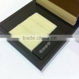 Leather Wooden Jewelry Packing Double Ring Box thumbnail-3