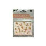 Cool No Smelly Manicure French Nail Art Stickers With Nontoxic Glue, Glass thumbnail-1