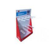 Cardboard Counter Displays ENCD028 with racks for hanging brashes in super market