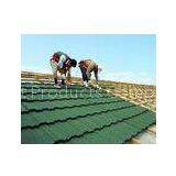 Green Back 0.4mm Color Coated Roofing Sheets With Alu Zinc Steel , Anti-windstorm thumbnail-1
