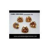 CUBIC ZIRCONIA, CHAMPAGNE TRIANGLE thumbnail-1